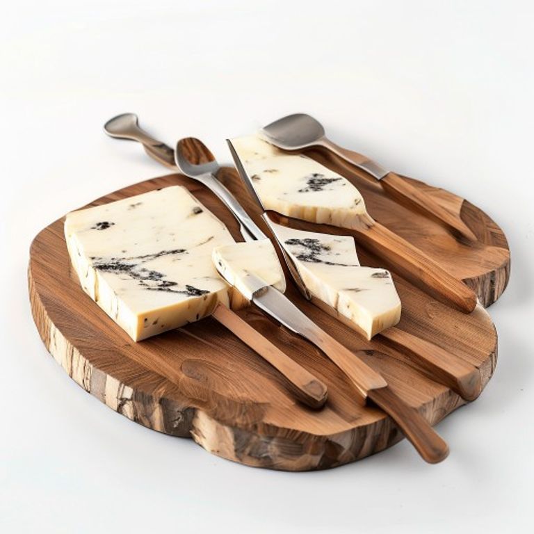 Marble & Acacia Cheese Board Set
